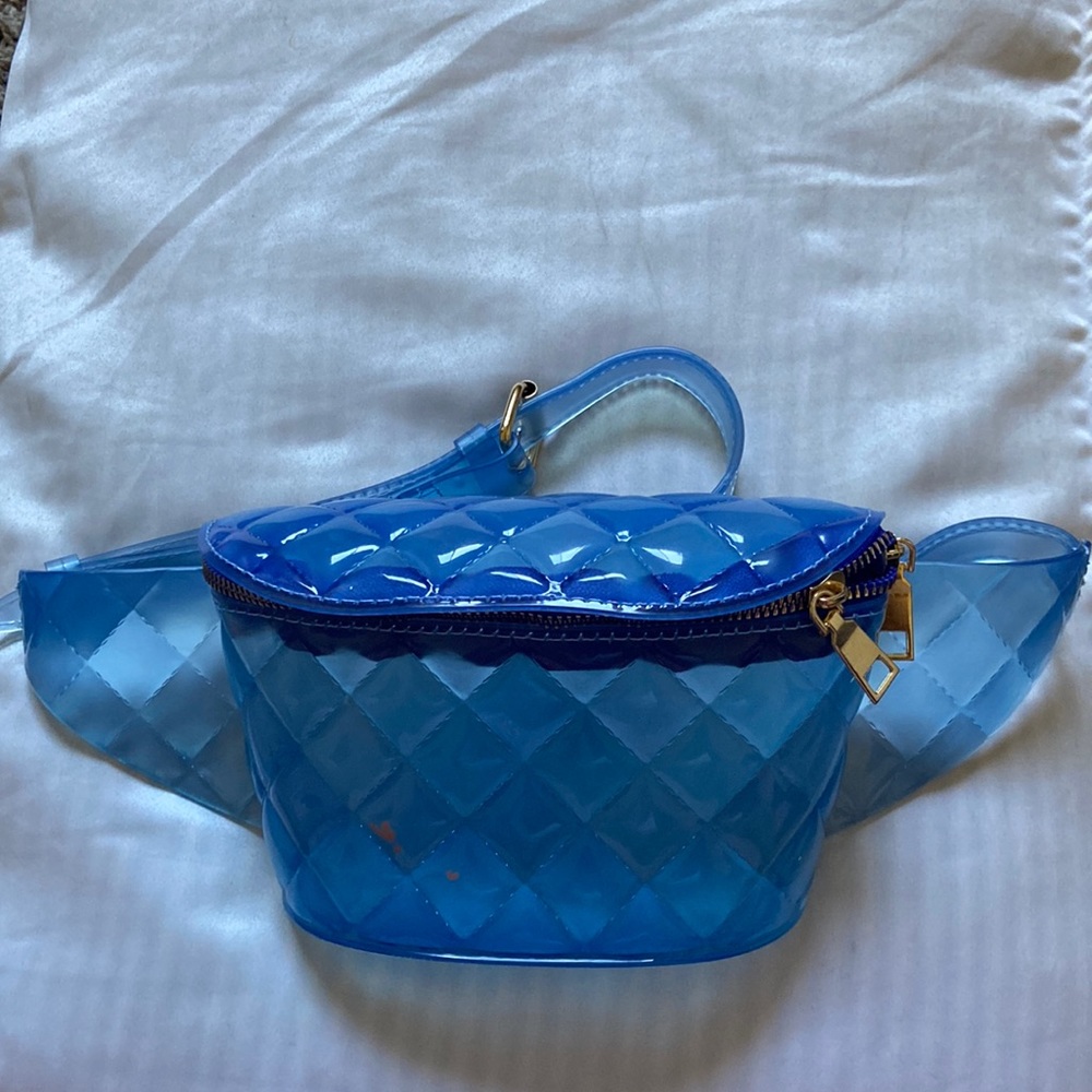 Blue see through Fanny pack